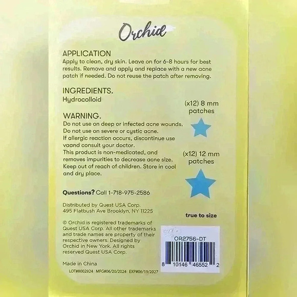 Orchid Acne Star Shaped Patches - Picture 2 of 3